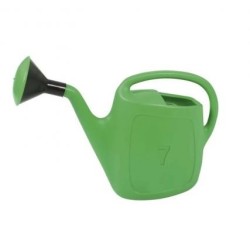 Annaffiatoio in plastica verde con rosa – varie misure – Tomaino