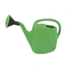 Annaffiatoio in plastica verde con rosa – varie misure – Tomaino