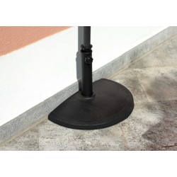 Base per mezzo ombrellone da parete, in plastica, supporto ombrellone, 5036
