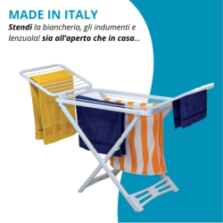 Stendibiancheria in plastica resistente Pegaso