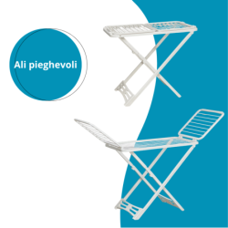 Stendibiancheria in plastica resistente Pegaso