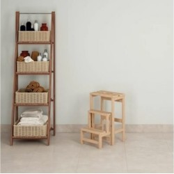 Scaletta ribaltabile 3 gradini in legno Giulietta