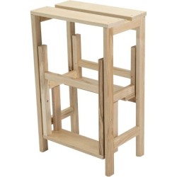 Scaletta ribaltabile 3 gradini in legno Giulietta