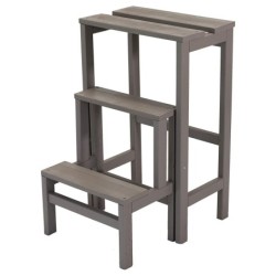 Scaletta ribaltabile 3 gradini in legno Giulietta