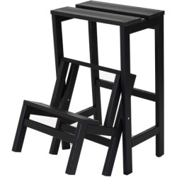 Scaletta ribaltabile 3 gradini in legno Giulietta