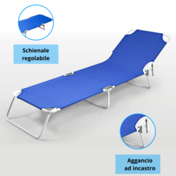 Brandina prendisole pieghevole con maniglie Poker