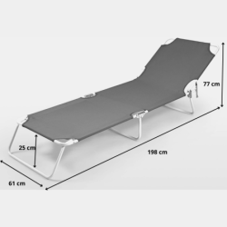 Brandina prendisole pieghevole con maniglie Poker