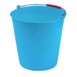Secchio in plastica con manico in ferro 6lt 9lt 12lt 15lt 18lt