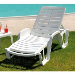 Lettino prendi sole Fisso impilabile bordo piscina in plastica – IPAE-PROGARDEN