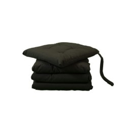 Cuscini copri sedie con i lacci, Set 4 pz imbottiti, cucina, giardino 40 x 40 x 3,5h cm, Tomaino