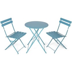 Tavolo e sedie pieghevoli in ferro Urban Set