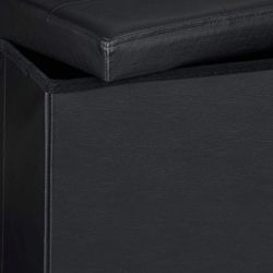 Pouf contenitore rettangolare ecopelle