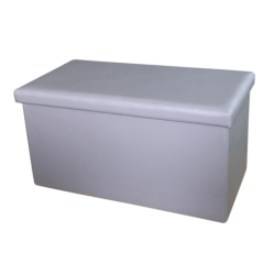 Pouf contenitore rettangolare ecopelle