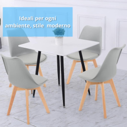 Sedie da cucina moderna elegante Leila