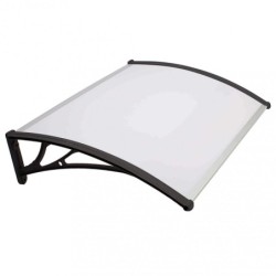 Pensilina 100 x 80 opaca, per Esterno Protezione e Stile con Tettoia in Policarbonato e Braccetti in ABS – Tomaino