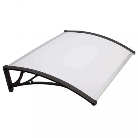 Pensilina 100 x 80 opaca, per Esterno Protezione e Stile con Tettoia in Policarbonato e Braccetti in ABS – Tomaino