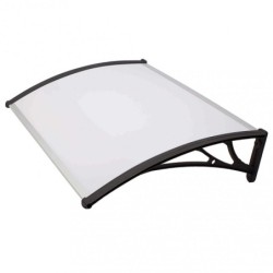 Pensilina 120 x 80 opaca, per Esterno Protezione e Stile con Tettoia in Policarbonato e Braccetti in ABS – Tomaino