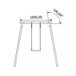 Altalena in legno 1 posto: il divertimento assicurato per il tuo bambino