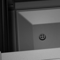 Fioriera con spalliera in plastica per esterno 80x36x140 h cm