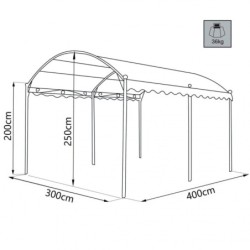 GAZEBO ARCO 3 X 4
