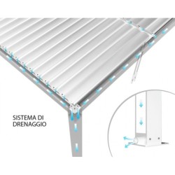 PERGOLA BIOCLIMATICA 3 X 4 MOTORIZZATA CON LED
