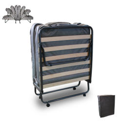 Brandina doghe pieghevole con materasso 80×190 – Letto Ospiti Richiudibile
