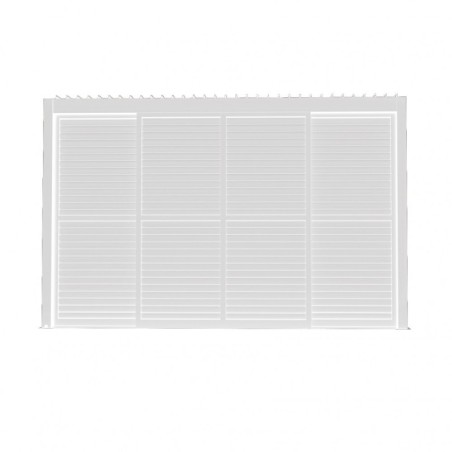 LATERALE SCORREVOLE CON LAMELLE PER LATO DA 4 M PERGOLA BIOCLIMATICA