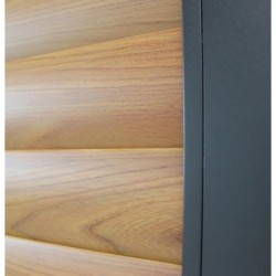 LATERALE SCORREVOLE CON LAMELLE PER LATO DA 4 M PERGOLA BIOCLIMATICA