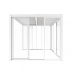 LATERALE SCORREVOLE CON VETRO PER LATO DA 3 M PERGOLA BIOCLIMATICA