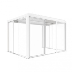 LATERALE SCORREVOLE CON VETRO PER LATO DA 4 M PERGOLA BIOCLIMATICA
