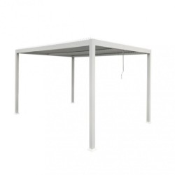 Pergola Bioclimatica 3×3 Elle per esterno in alluminio con lamelle