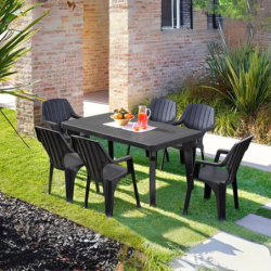 Tavolo da giardino allungabile in plastica BERG 160-220x90x74 cm