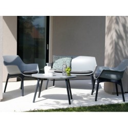 Salotto da giardino in plastica Luxor