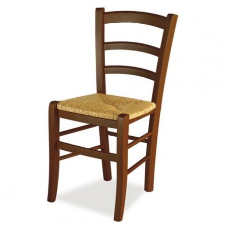 Sedia cucina in legno e paglia Venezia