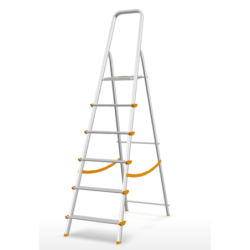 SCALA IN ALLUMINIO 3 4 5 6 7 8 GRADINI SCALETTA LEGGERA PIEGHEVOLE DOMESTICA