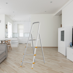 SCALA IN ALLUMINIO 3 4 5 6 7 8 GRADINI SCALETTA LEGGERA PIEGHEVOLE DOMESTICA