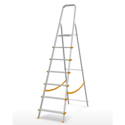 SCALA IN ALLUMINIO 3 4 5 6 7 8 GRADINI SCALETTA LEGGERA PIEGHEVOLE DOMESTICA