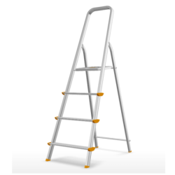 SCALA IN ALLUMINIO 3 4 5 6 7 8 GRADINI SCALETTA LEGGERA PIEGHEVOLE DOMESTICA