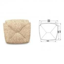 Sedia cucina in legno e paglia Venezia