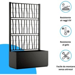 Prolunga per fioriera in plastica Ethica