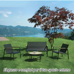 Salotto da giardino in ferro Tarquinia – SET 150G