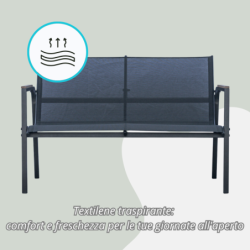 Salotto da giardino in ferro Tarquinia – SET 150G