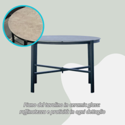 Salotto da giardino in ferro Tarquinia – SET 150G