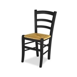 Sedia cucina in legno e paglia Venezia