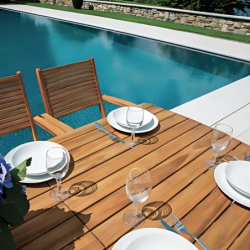 Tavolo da giardino allungabile in legno acacia – Donoratico RTL07