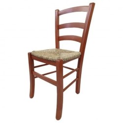 Sedia cucina in legno e paglia Venezia