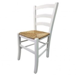 Sedia cucina in legno e paglia Venezia