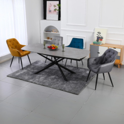 Tavolo da pranzo allungabile Ryder 140/200x90x76h cm con piano in ceramica