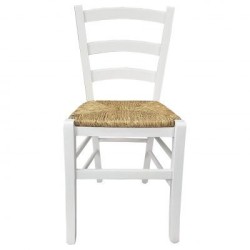 Sedia cucina in legno e paglia Venezia