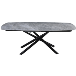 Tavolo da pranzo allungabile Ryder 140/200x90x76h cm con piano in ceramica